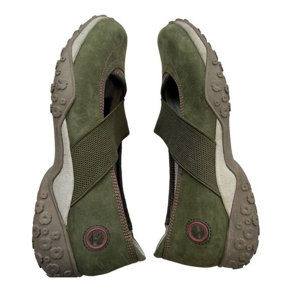 Timberland Womens Slip On Elastic Strap Mary Jane Sneaker Shoes Green Size 8.5M - Picture 5 of 8